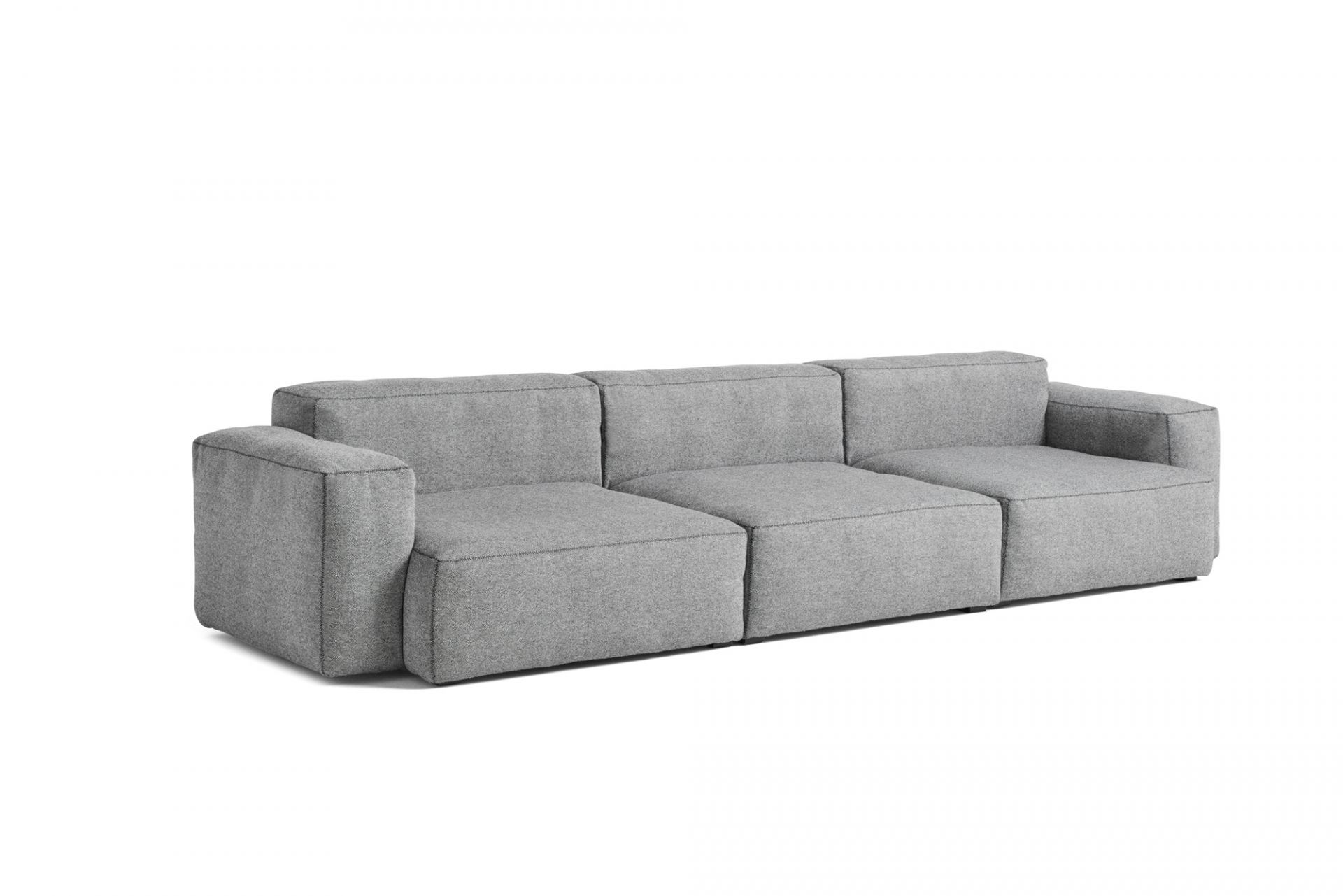 Mags Soft Sofa 3-Sitzer Combination 1 Niedrige Armlehne Hay
